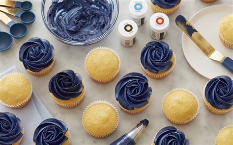 navy blue food frosting.